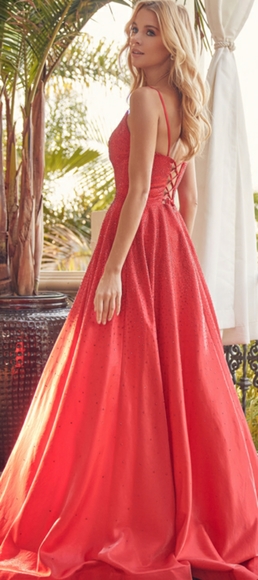 Navy or red New formal evening ball gown blue or red - Picture 4 of 9